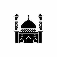 creative details Mosque Icon Vector Illustration