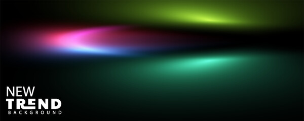Obraz premium neon abstract background, Abstract blurred gradient fluid vector background design wallpaper template with dynamic color, waves, and blend. Futuristic modern backdrop design for business, presentation
