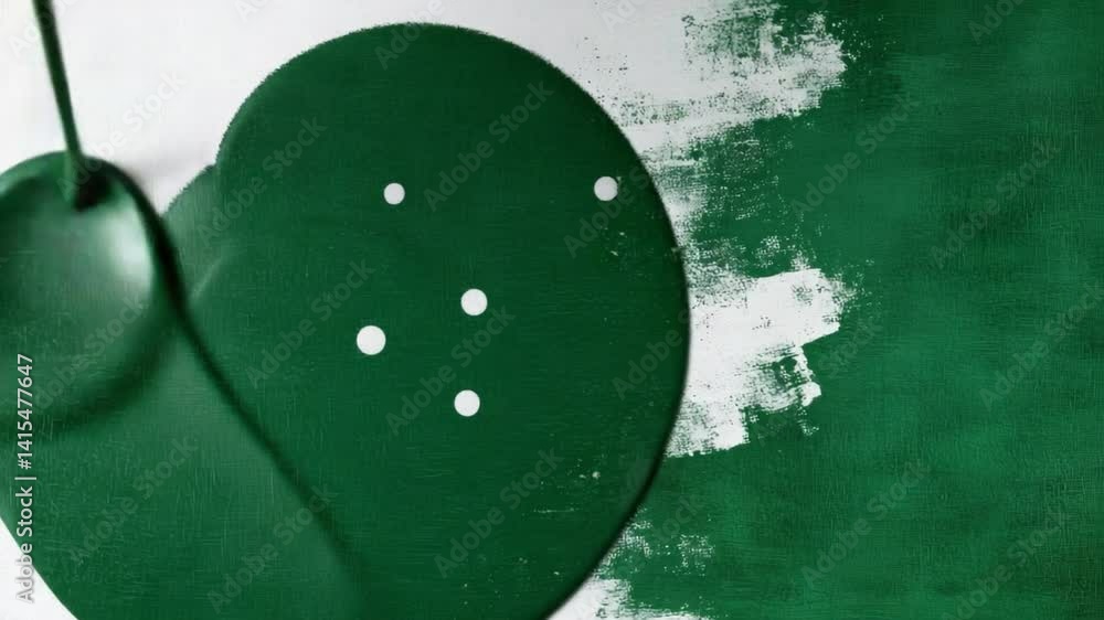 Poster abstract green paint splash creating unique textured background for art and design projects with viv