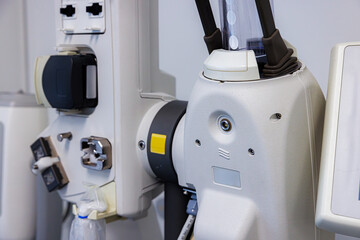 Innovative medical equipment in a clinical setting designed for precise diagnostics and patient care