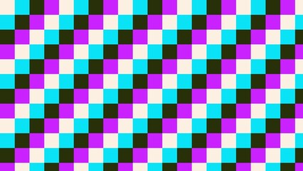 Vibrant checkered pattern, diagonal squares