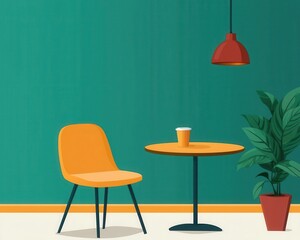 Modern loft cafe with lounge zones, booklined walls, and a cozy, homey atmosphere