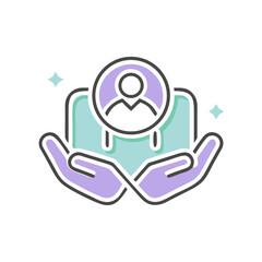 Safe Space Icon Representing Protection and Care  
