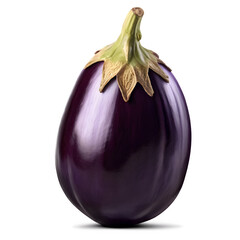eggplants isolated on white background