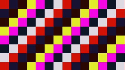 Vibrant multicolored checkered pattern