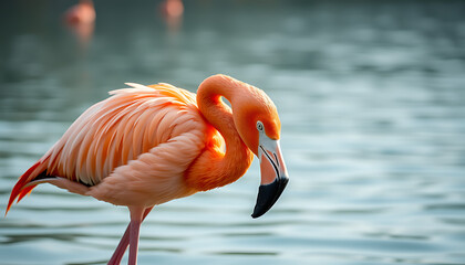 A Rare and Stunning Sight: Flamingos Grace the Danube River with Their Elegant Presence, Captivating Birdwatchers and Nature Enthusiasts Along One of Europe's Most Iconic Waterways