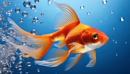 goldfish in water