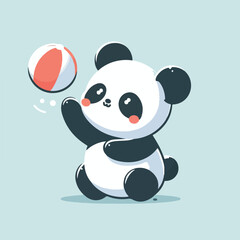 Fototapeta premium cute pan vector image