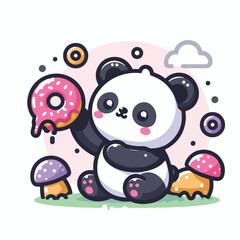 cute pan vector image