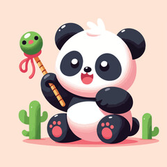 cute pan vector image