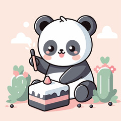 cute pan vector image