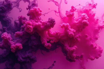 Obraz premium Mesmerizing Ink in Water: Close-Up Experimental Photography of Swirling Colors