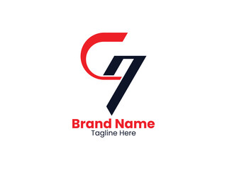 Creative CQ Letter Logo Design. Initial letters QC logo icon. letter CQ logotype logo design template. QC logo Pro Vector