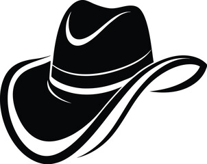 Cowgirl and cowboy boots silhouette, cowgirl hat silhouette, Cowgirl outfit silhouette 
