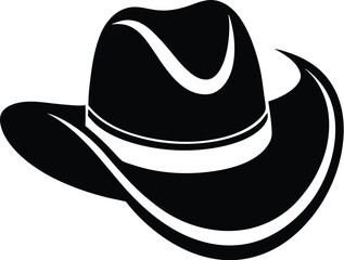 Cowgirl and cowboy boots silhouette, cowgirl hat silhouette, Cowgirl outfit silhouette 