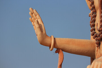 Divine Blessing: Shiva's Hand in Abhay Mudra