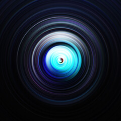 Colorful radial motion effect. Abstract rounded background. Color curves and sphere. Multi color gradient rings and circles wallpaper. Colored texture backdrop and banner.