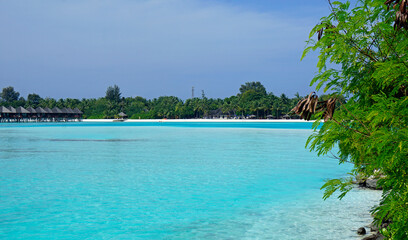 tropical island paradise on the Maldives