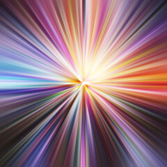 Obraz premium Colorful zoom motion effect. Abstract background. Color lines. Colored texture backdrop and banner. Multi color gradient pattern and textured wallpaper.