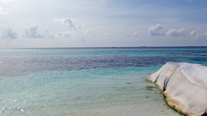 tropical island paradise on the Maldives