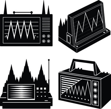 Spectrum Analyzer silhouette vector
