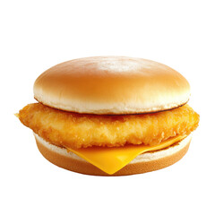 Crispy chicken sandwich with cheese