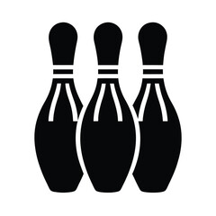 Bowling pin set vector art