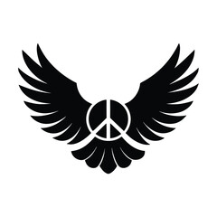 Dove wings peace vector art