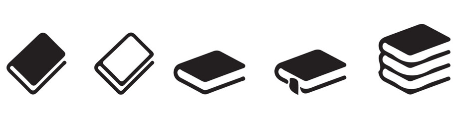 Book icon set. vector eps 10