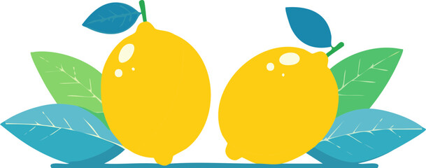 vector illustration of lemon