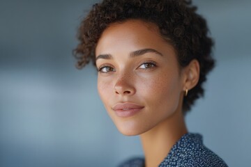portrait featuring diverse individual set against blurred background exemplifies financial discipline