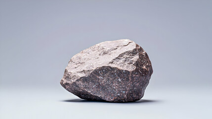 Pixelated Stone Object On Light Grey Background