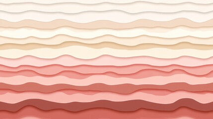 Layered, wavy, pastel tones create a tranquil background.