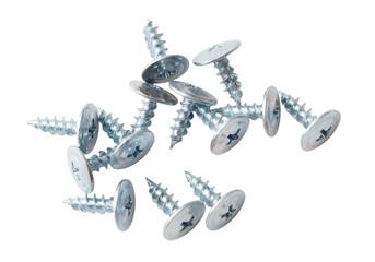 A bunch of screws are piled on top of each other
