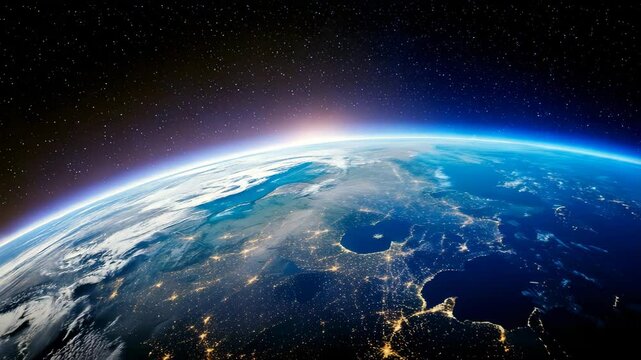The breathtaking view of the Earth from space, a powerful reminder of Earth's beauty and fragility