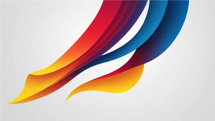 Vibrant gradient of primary colors transitioning