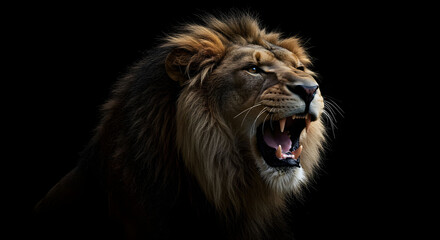 Naklejka premium portrait of a lion