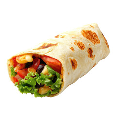 Deliciously filled tortilla wrap
