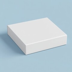 Fototapeta premium Empty White Cardboard Package Box Mockup: 3D Rendered and Isolated on Light Background, Perfectly Ready for Custom Design
