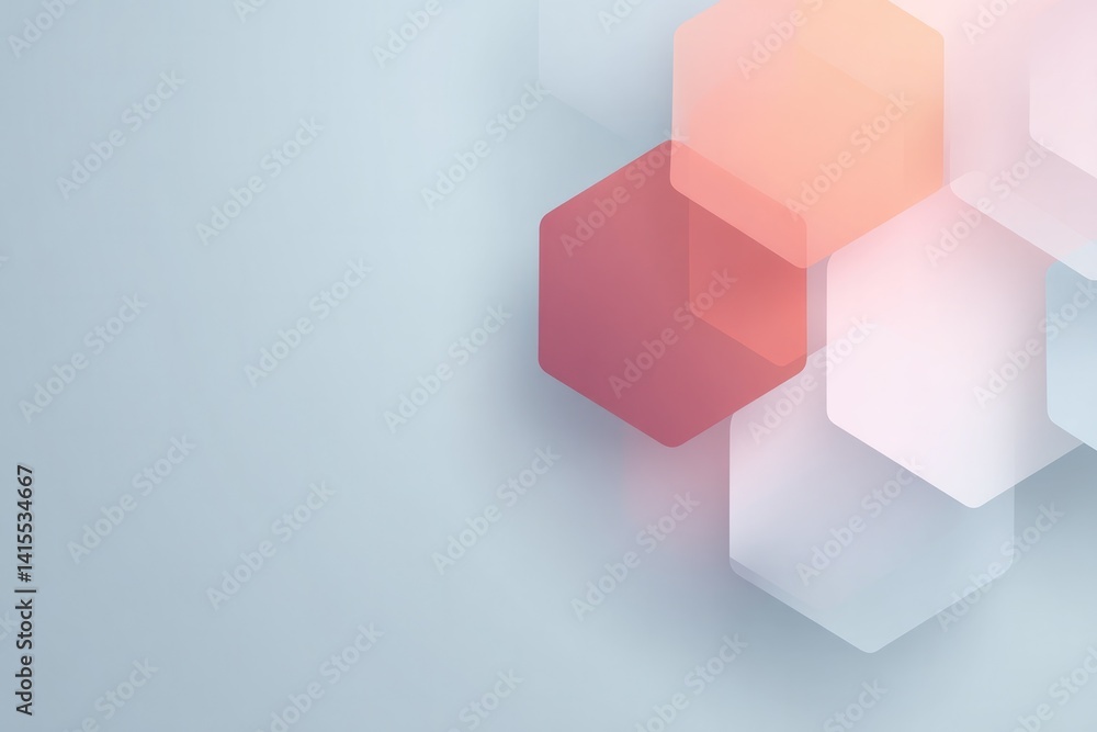 Aufkleber minimalistic abstract design showcasing random geometric shapes on plain neutral background
