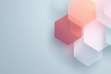 Fototapeta premium minimalistic abstract design showcasing random geometric shapes on plain neutral background