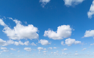 blue sky with white clouds