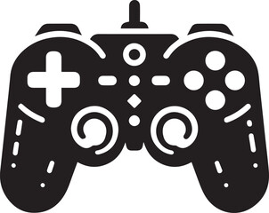 Video game controller silhouette vector set video game controller
