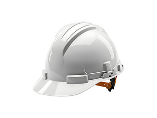 Fototapeta premium White safety helmet isolated on transparent background