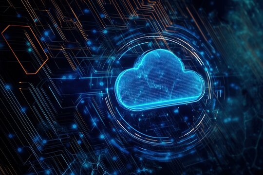 Internet, business, Technology and network concept.Industry 4.0 Cloud computing, physical systems, IOT, cognitive computing industry. Virtual button