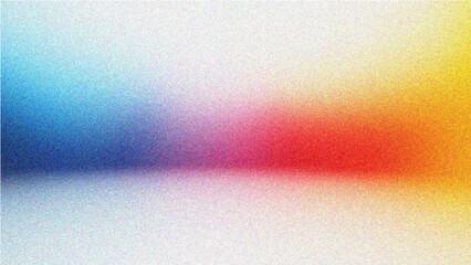 Vibrant gradient background blending colors from warm hues to cool tones