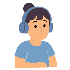 A man listening to music