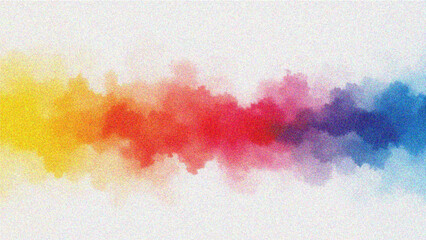 Vibrant gradient background blending colors from warm hues to cool tones