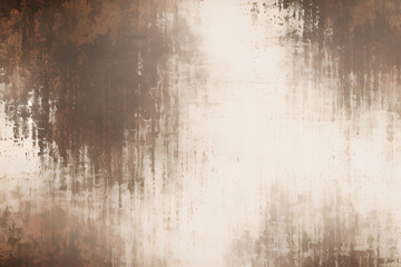 Fototapeta premium Gray grunge Light dusty soft pastel color shade. Brown sepia beige nude gray white abstract watercolor pattern. Elegant art background. Paper brush stain splash. High quality, generative AI