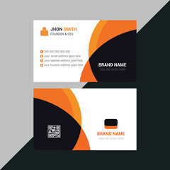Dual-Sided Business Card Template with Icons